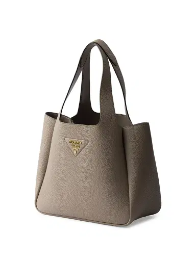 Prada Women's Leather Tote Bag - Grey | Thumbnail 2 Prada Women's Leather Tote Bag - Grey | Thumbnail 2