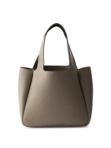 Prada Women's Leather Tote Bag - Grey | Thumbnail 3 Prada Women's Leather Tote Bag - Grey | Thumbnail 3