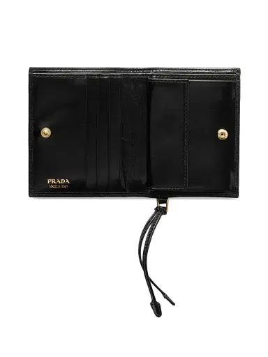 Prada Women's Small Leather Wallet - Black | Thumbnail 2 Prada Women's Small Leather Wallet - Black | Thumbnail 2