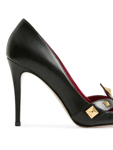 Valentino Garavani Women's Studdy Kidskin 100MM Pumps | Thumbnail 6 Valentino Garavani Women's Studdy Kidskin 100MM Pumps | Thumbnail 6
