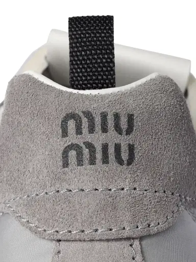 Miu Miu Women's Tyre Low-Top Sneakers - Grey | Thumbnail 2