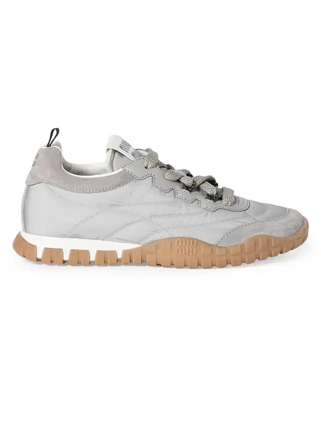 Miu Miu Women's Tyre Low-Top Sneakers - Grey