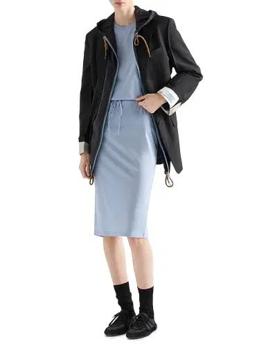 Prada Women's Oversized Jersey T-shirt - Blue | Thumbnail 6 Prada Women's Oversized Jersey T-shirt - Blue | Thumbnail 6