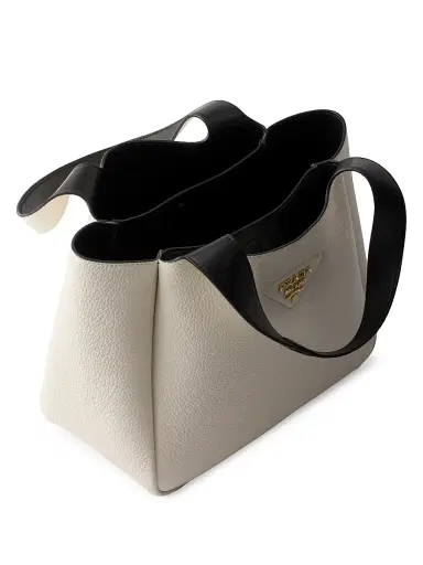 Prada Women's Small Leather Tote Bag - White | Thumbnail 4 Prada Women's Small Leather Tote Bag - White | Thumbnail 4