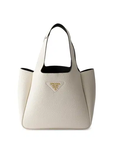 Prada Women's Small Leather Tote Bag - White | Thumbnail 1 Prada Women's Small Leather Tote Bag - White | Thumbnail 1