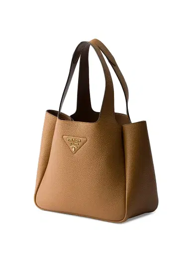 Prada Women's Small Leather Tote Bag - Brown | Thumbnail 2
