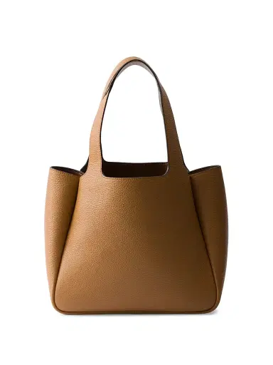 Prada Women's Small Leather Tote Bag - Brown | Thumbnail 3