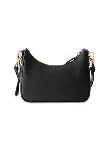 Prada Women's Re-Edition Saffiano Leather Shoulder Bag - Black | Thumbnail 3