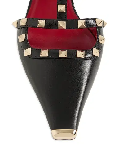 Valentino Garavani Women's Rockstud 40MM Kidskin Pumps - Black - Size 5.5 | Thumbnail 5