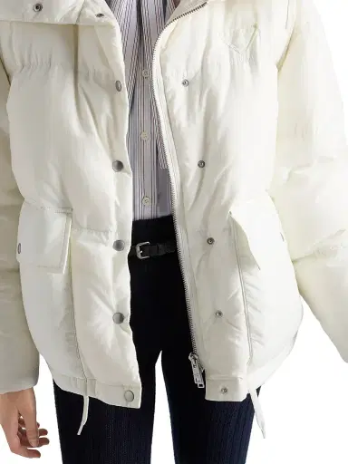 Prada Women's Medium-Weight Hooded Soft Fabric Down Jacket | Thumbnail 4