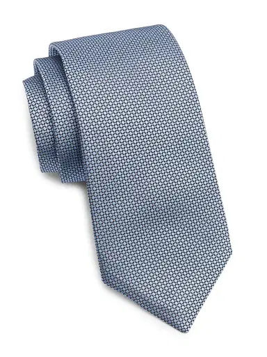 Isaia Men's Geometric Silk Tie | Thumbnail 1