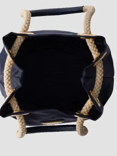 Prada Women's Mariner Re-Nylon Small Bucket Bag - Blue | Thumbnail 4 Prada Women's Mariner Re-Nylon Small Bucket Bag - Blue | Thumbnail 4
