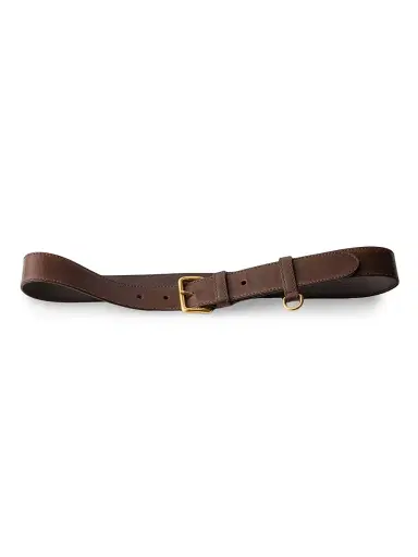 Prada Women's Antiqued Leather Belt - Brown - Size 36 | Thumbnail 1