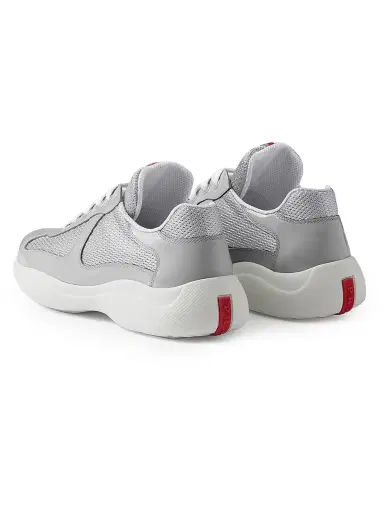 Prada Women's America's Cup Biker Fabric Sneakers - Grey - Size 11 | Thumbnail 3 Prada Women's America's Cup Biker Fabric Sneakers - Grey - Size 11 | Thumbnail 3
