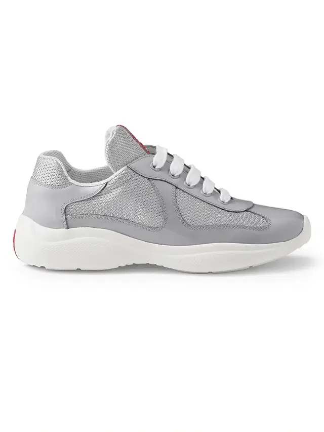 Prada Women's America's Cup Biker Fabric Sneakers - Grey