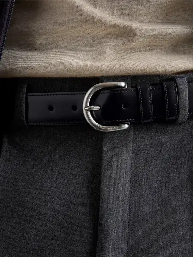 Prada Men's Leather Belt | Thumbnail 2 Prada Men's Leather Belt | Thumbnail 2