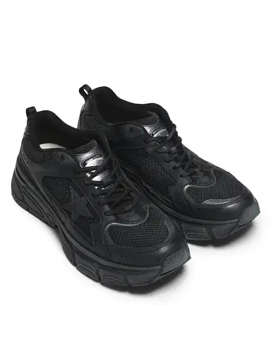 Golden Goose Men's Lightstar Net & Leather Low-Top Sneakers | Thumbnail 4 Golden Goose Men's Lightstar Net & Leather Low-Top Sneakers | Thumbnail 4