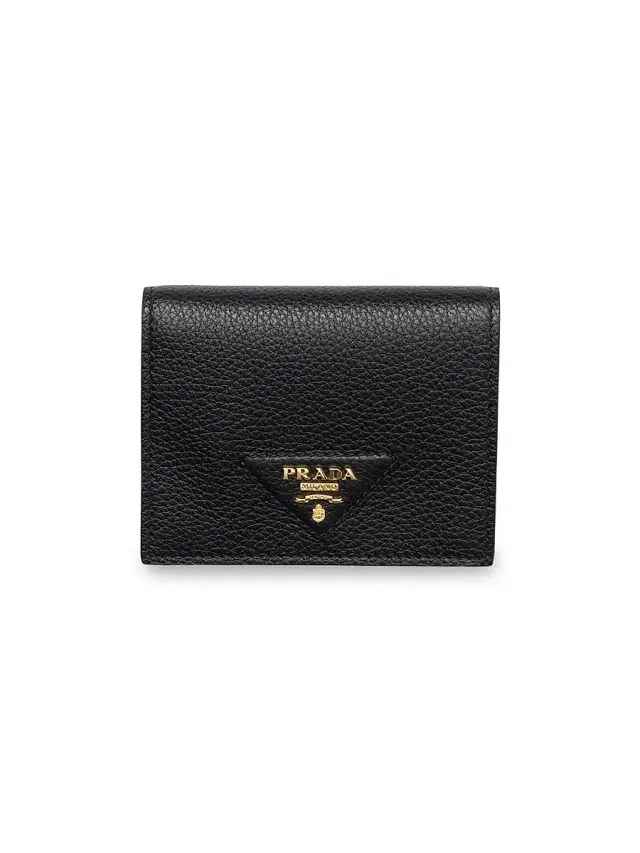 Prada Women's  Leather Wallet - Black Gold