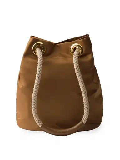 Prada Women's Mariner Re-Nylon Small Bucket Bag - Brown | Thumbnail 3 Prada Women's Mariner Re-Nylon Small Bucket Bag - Brown | Thumbnail 3