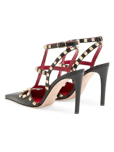 Valentino Garavani Women's Rockstud 100MM Kidskin Pumps - Black - Size 12 | Thumbnail 3 Valentino Garavani Women's Rockstud 100MM Kidskin Pumps - Black - Size 12 | Thumbnail 3