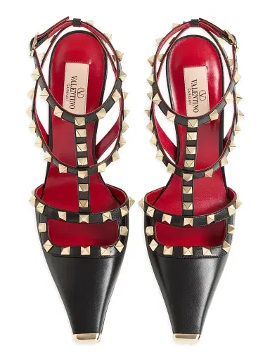 Valentino Garavani Women's Rockstud 100MM Kidskin Pumps - Black - Size 12 | Thumbnail 4 Valentino Garavani Women's Rockstud 100MM Kidskin Pumps - Black - Size 12 | Thumbnail 4