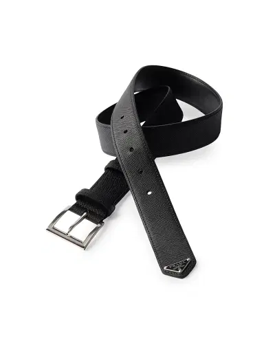 Prada Men's Saffiano Leather Belt | Thumbnail 2