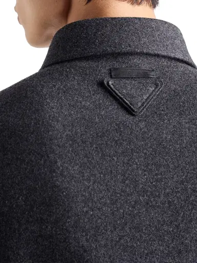 Prada Men's Wool Blend Shirt - Grey - Size XXL | Thumbnail 6
