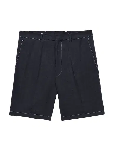 Prada Men's Linen Bermudas - Black - Size 32 | Thumbnail 1