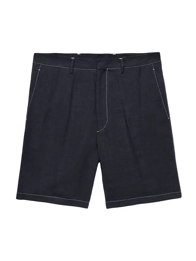 Men's Linen Bermudas - Black