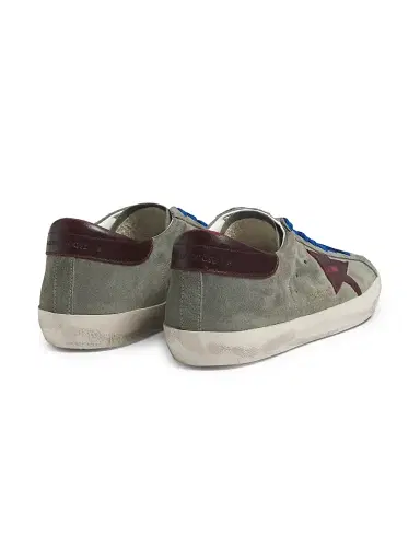 Golden Goose Men's Super-Star Suede Low-Top Sneakers - Green Kenya - Size 14 | Thumbnail 3