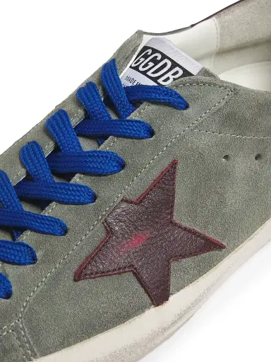 Golden Goose Men's Super-Star Suede Low-Top Sneakers - Green Kenya - Size 14 | Thumbnail 5