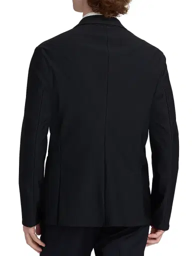 Emporio Armani Men's Unlined Rice Stitch Jacket - Dark Navy | Thumbnail 5 Emporio Armani Men's Unlined Rice Stitch Jacket - Dark Navy | Thumbnail 5