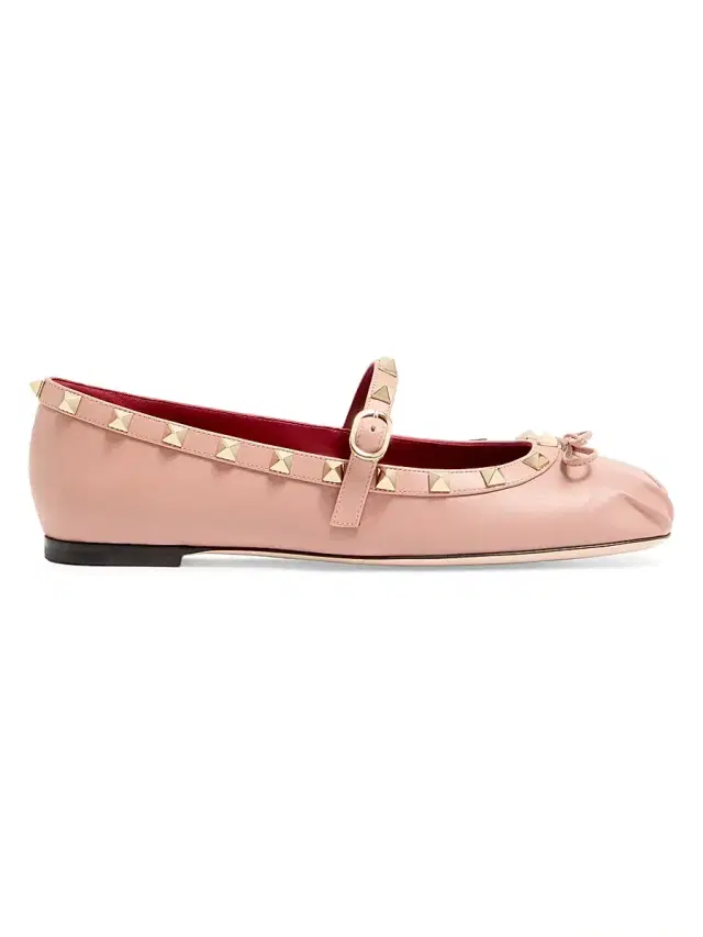 Valentino Garavani Women's Mary-Jane Rockstud Ballerinas - Phard