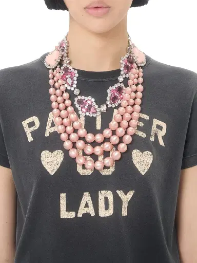 Valentino Garavani Women's Printed Cotton T-Shirt | Thumbnail 5