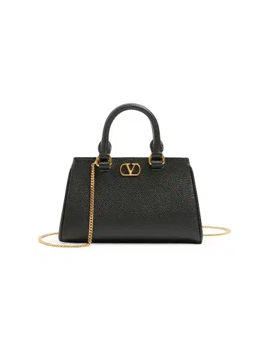 Valentino Garavani Women's Mini VLogo Signature Top Handle Bag in Grainy Calfskin | Thumbnail 1 Valentino Garavani Women's Mini VLogo Signature Top Handle Bag in Grainy Calfskin | Thumbnail 1