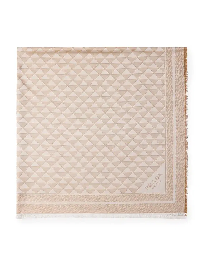 Prada Women's Silk and Wool Shawl - Brown
