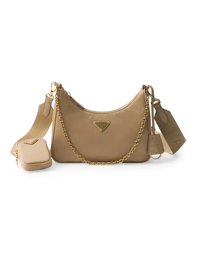 Prada Women's Re-Edition 2005 Re-Nylon Bag - Sandy Brown