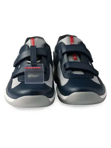 Prada Men's America's Cup Original Sneakers - Blue - Size 8.5 | Thumbnail 4 Prada Men's America's Cup Original Sneakers - Blue - Size 8.5 | Thumbnail 4