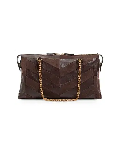 Valentino Women's Panthea Medium Shoulder Bag in Suede and Nappa | Thumbnail 2