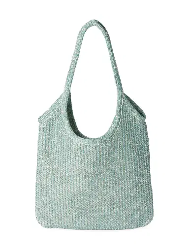 Miu Miu Women's Ivy Sequin Mesh Shoulder Bag - Green | Thumbnail 5