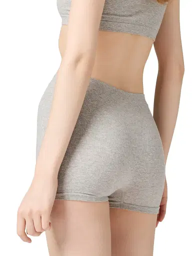 Miu Miu Women's Seamless Mélange Knit Boxer Shorts | Thumbnail 3 Miu Miu Women's Seamless Mélange Knit Boxer Shorts | Thumbnail 3