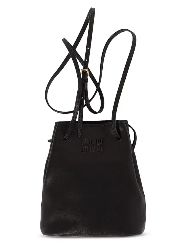 Miu Miu Women's Nappa Leather Mini Bucket Bag - Black