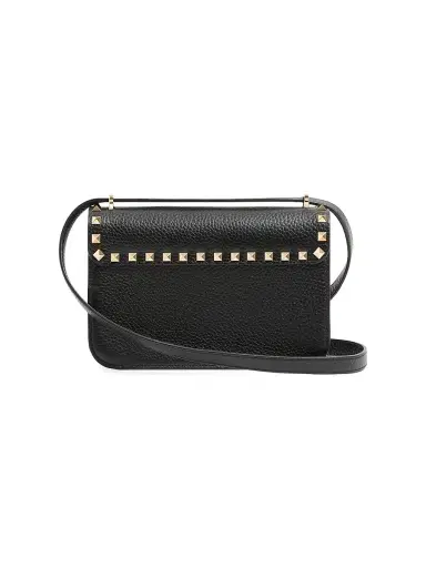 Valentino Women's Rockstud Small Shoulder Bag in Grainy Calfskin | Thumbnail 2