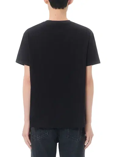 Valentino Garavani Men's Cotton T-Shirt with VLogo Embroidery - Black - Size XXL | Thumbnail 5