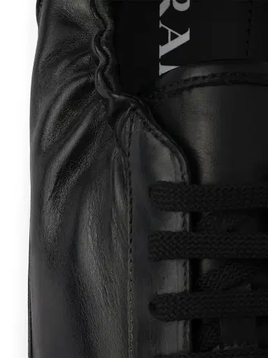 Prada Men's Collapse Leather Sneakers - Black - Size 11.5 | Thumbnail 5