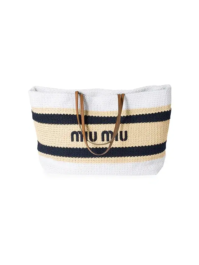Women's Raffia-Effect Woven Shoulder Bag - Beige Khaki