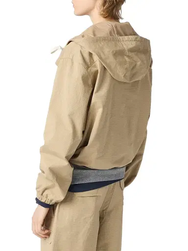 Miu Miu Women's Ripstop Blouson Jacket - Beige Khaki - Size 2 | Thumbnail 4 Miu Miu Women's Ripstop Blouson Jacket - Beige Khaki - Size 2 | Thumbnail 4