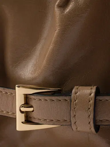Prada Women's Leather Shoulder Bag - Brown | Thumbnail 5