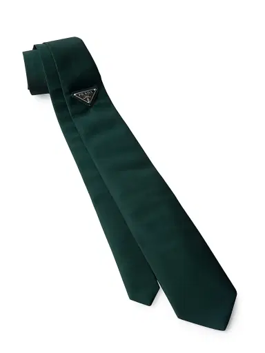 Prada Men's Re-Nylon Tie - Green | Thumbnail 2