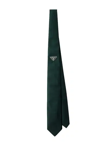 Prada Men's Re-Nylon Tie - Green | Thumbnail 1